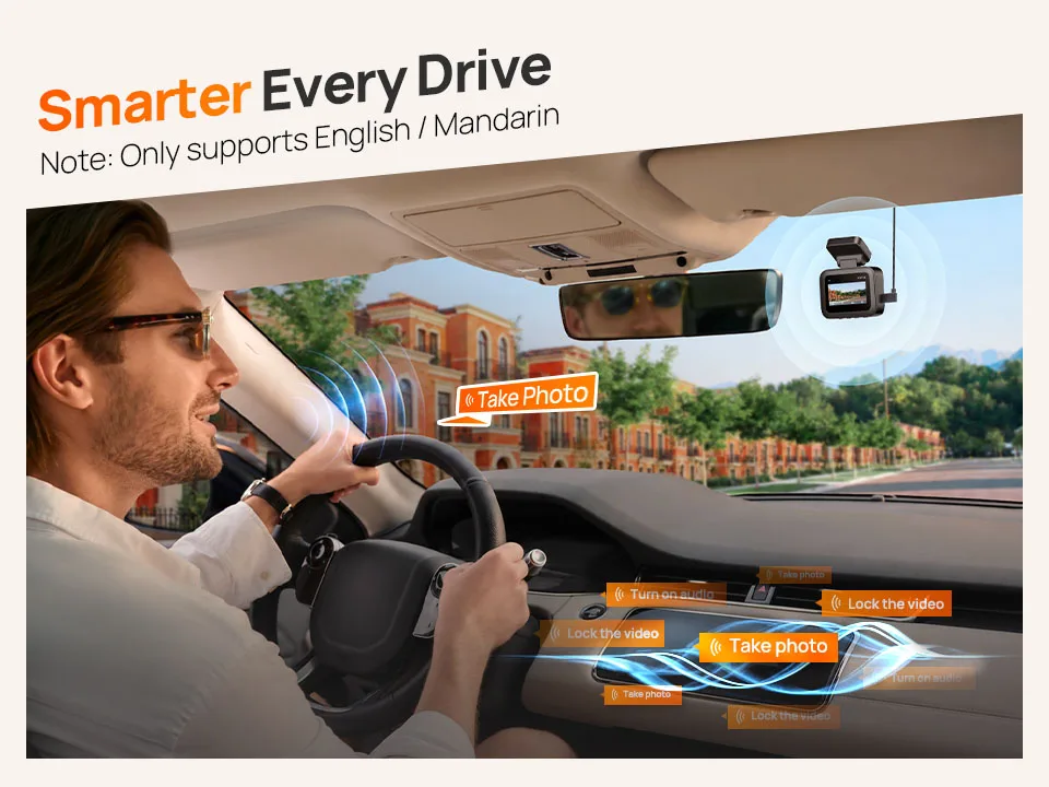 Globale Version 70mai Dashcam A800Nano 4K Bild Frontkamera HDR Wi-Fi GPS ADAS 24H Parkmodus 70mai A800 Nano Echte 4K Auto-DVR – Detail 13
