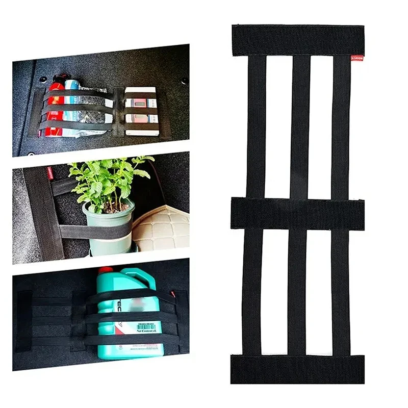 Adjustable Car Trunk Elastic Fixed Straps Extinguisher Tank Sundries Storage Fixing Belt Auto Interior Organizer Accessories