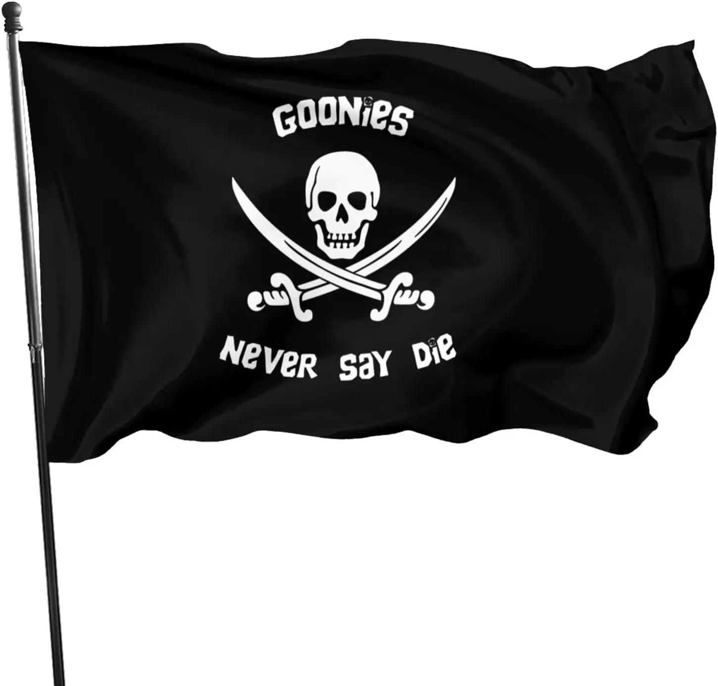 Goonies Never Say Die Flag 3' X 5' Indoor Outdoor Banner Home Garden Decoration