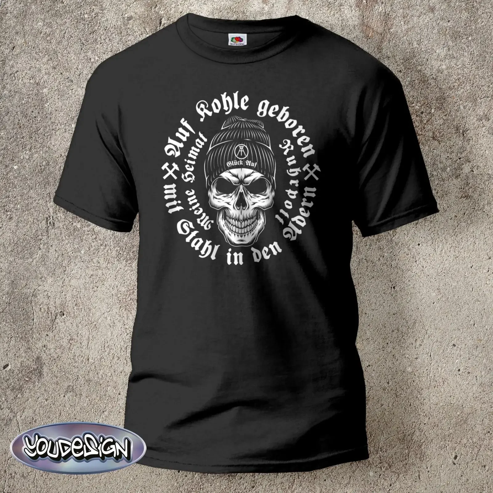 Ruhrpott HeimaT T Shirt Liebe Stolz Zeche Bergbau Kohle Steiger Kumpel vintage Washed Stretched Comfortable fashion graphic