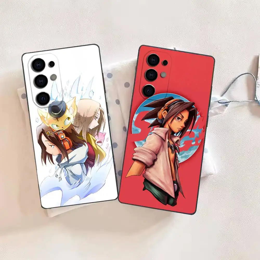 Badass anime S-Shaman King Phone Case For Samsung S26,25,24,21,22,21,20,10,9,8,7,6,Ultra,Plus,Fe, Lite Black Cover