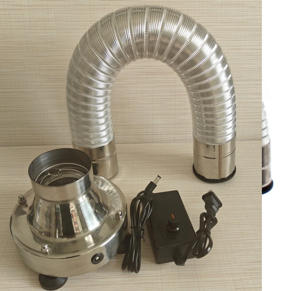 Electric Multifunctional Coffee Smoke Extractor Coffee Bean Roaster Puff Drawer 8000RPM 156CFM 304 Stainless Steel Base AD-400
