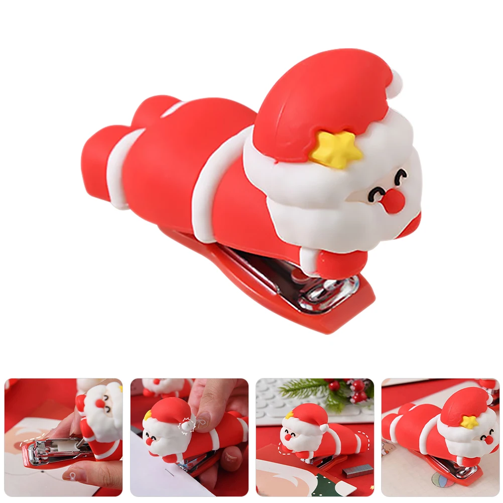 Cute Cartoon Stapler Office Desktop Stationery Small Stapler for Desk Portable Travel Stapler for School and Home Fun Stapler