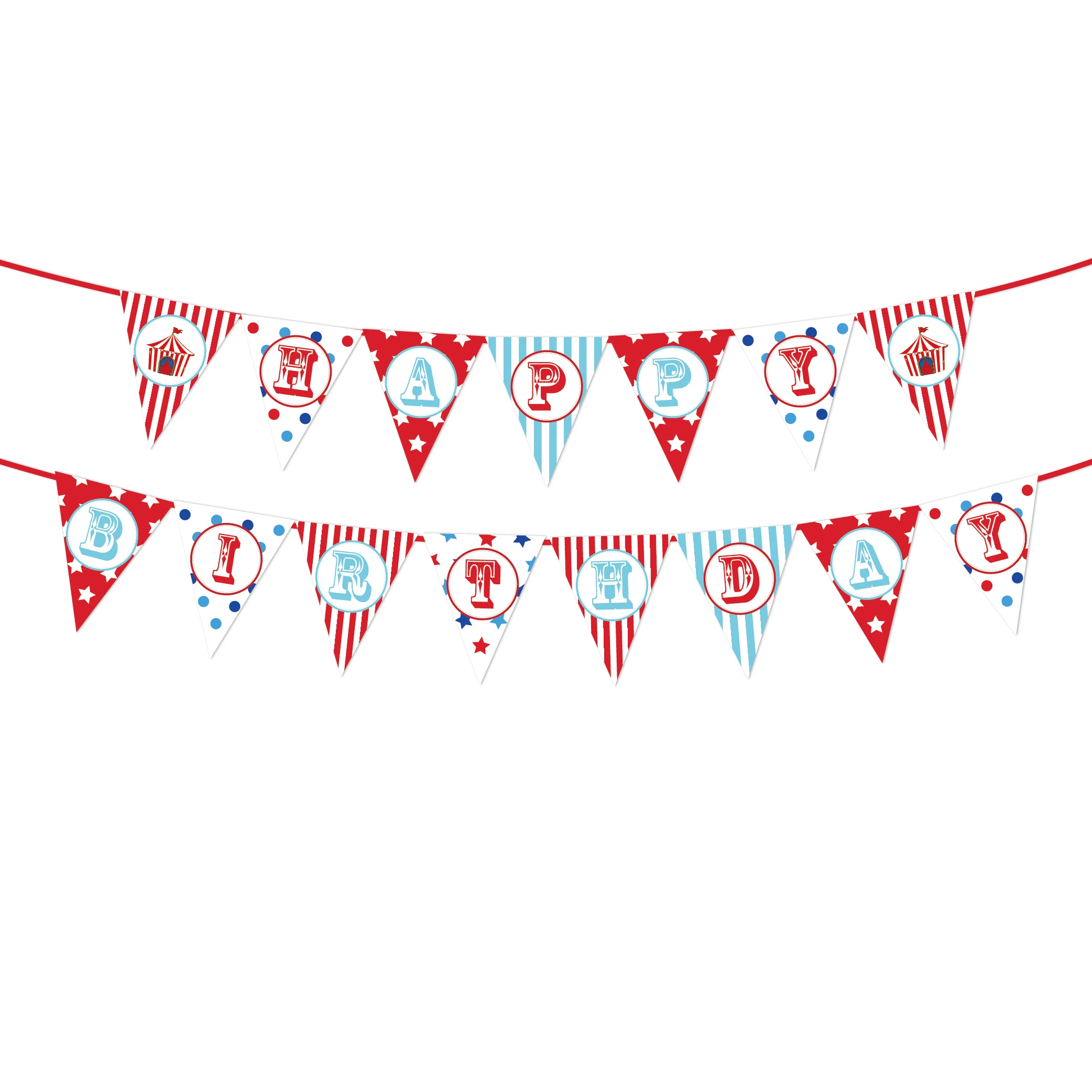 Zirkus-Einweggeschirr, Teller, Servietten, Tischdecke, Banner für Geburtstagsfeier, Geburtstagsdekoration, Festival-Partyzubehör – Detail 9