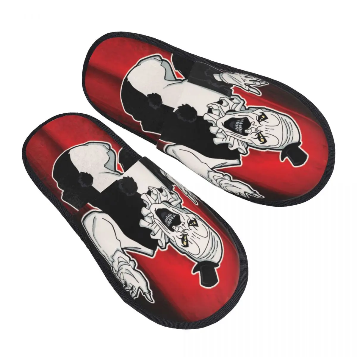 

Custom T-Terrifiers 3 Halloween Christmas Guest Slippers for Bathroom Women House Slipper