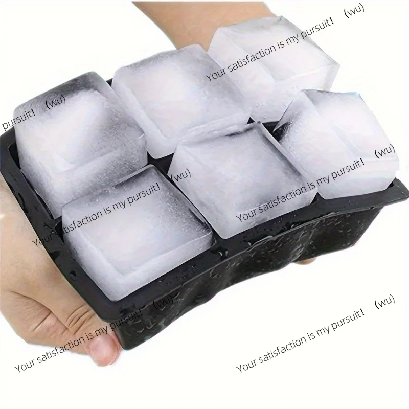 4/6 Grid Big Ice Tray Mold Giant Jumbo Large Food Grade Silicone Cube Square Tray Mold DIY Ice Maker Ice Cube Tray
