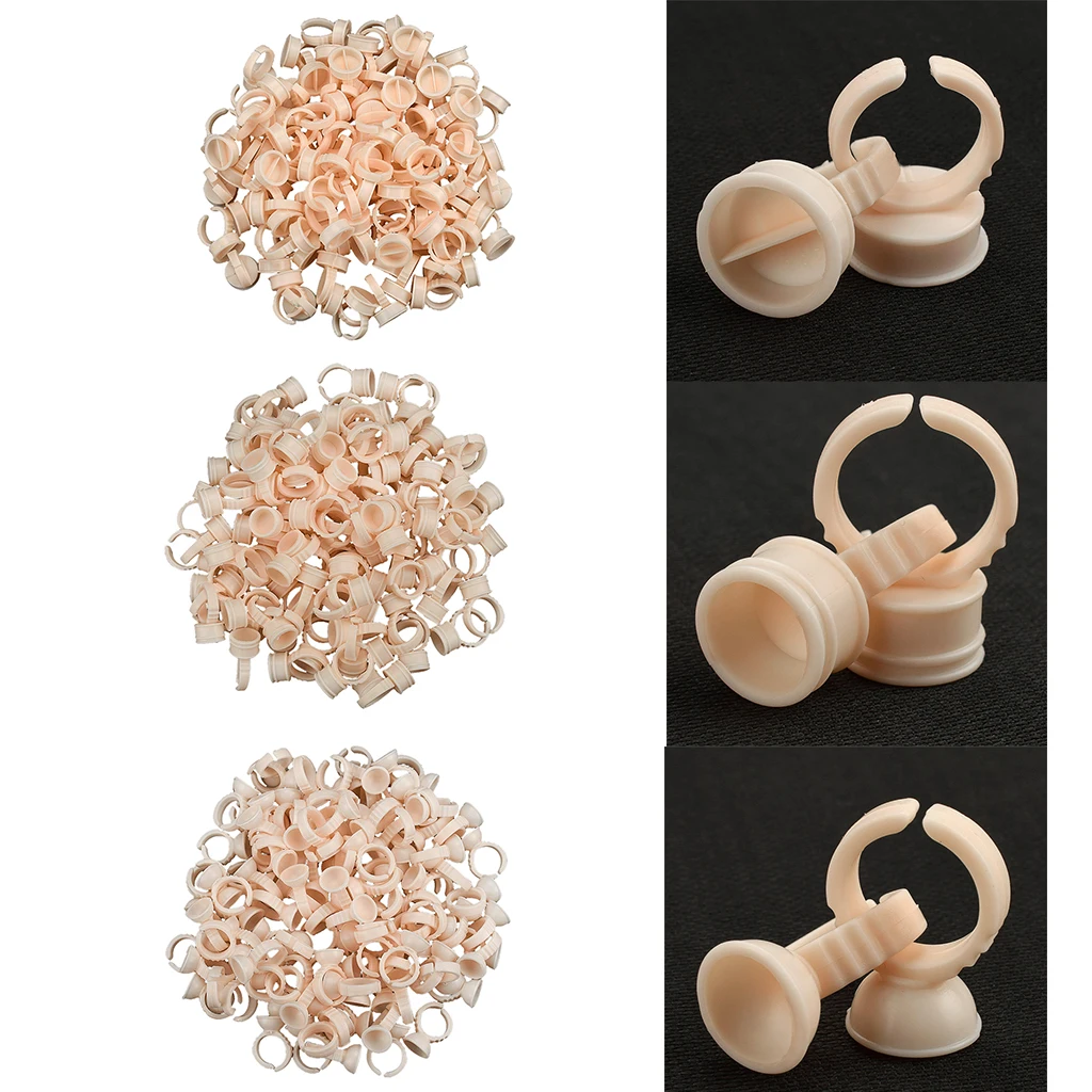 3 Sizes Microblading Pigment Glue Rings Ink Holder Permanent Supplies