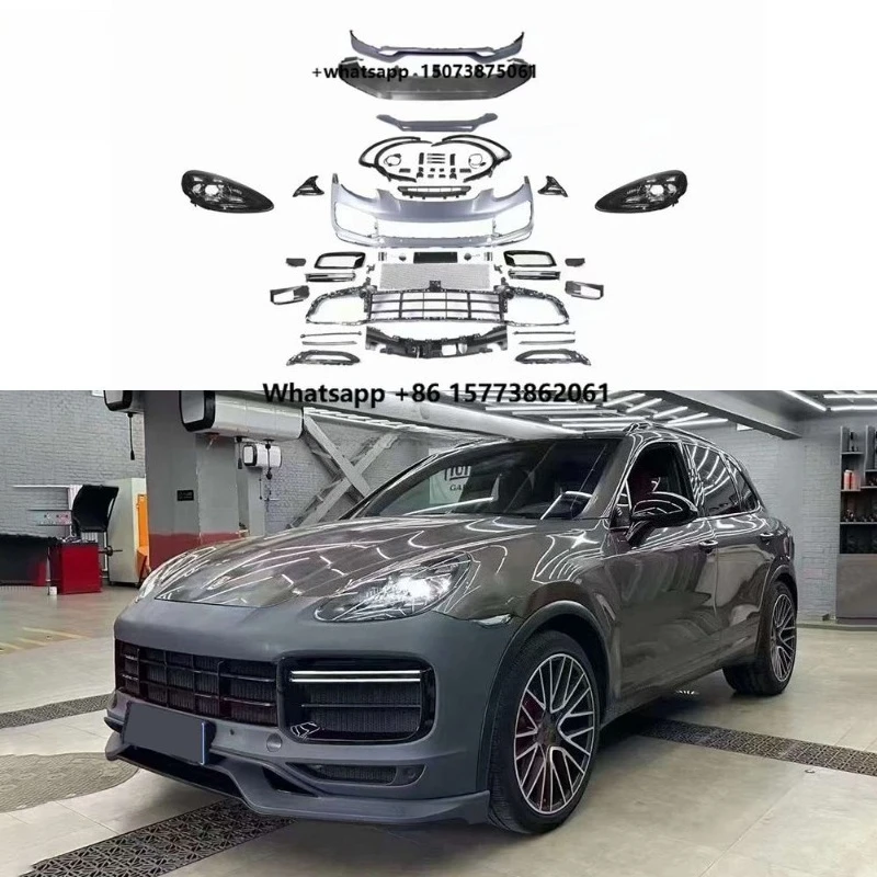 ZS for  958 958.2 2015-2017 Upgrade  9Y0.1 Headlight Tail Lights Bumper Grille Tailgate Car Body Kit