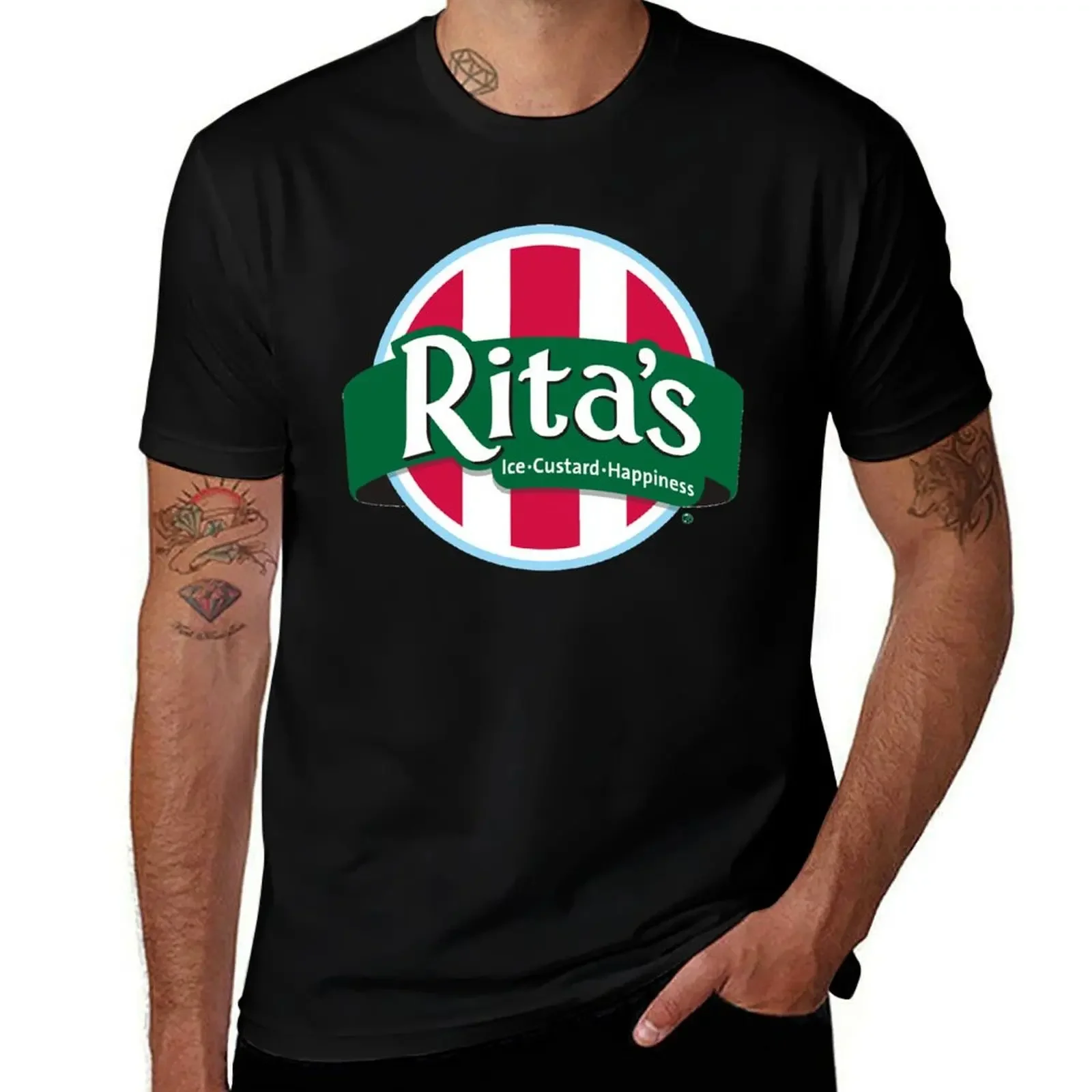 Rita&x27;s Italian Ice Cafe T-Shirt basketball graphic tees vintage anime shirt T-shirts oversize luxury designer men clothes