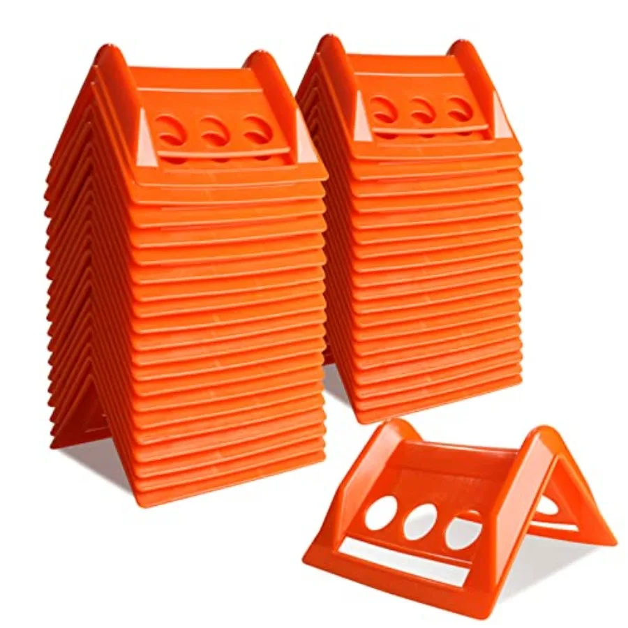 

ENJ 40 Pack Flatbed Edge Protector Edge Corner Tie Down Protector for Up to 4 Inch Straps Protects Cargo Edges Flatbed Accessor