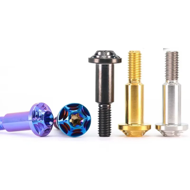 1pcs M6x30mm TC4 Titanium Alloy Motorcycle Brake/Clutch Handle Fixing Screw Motorbike Brake Lever Handle Link Pull Rod Bolt