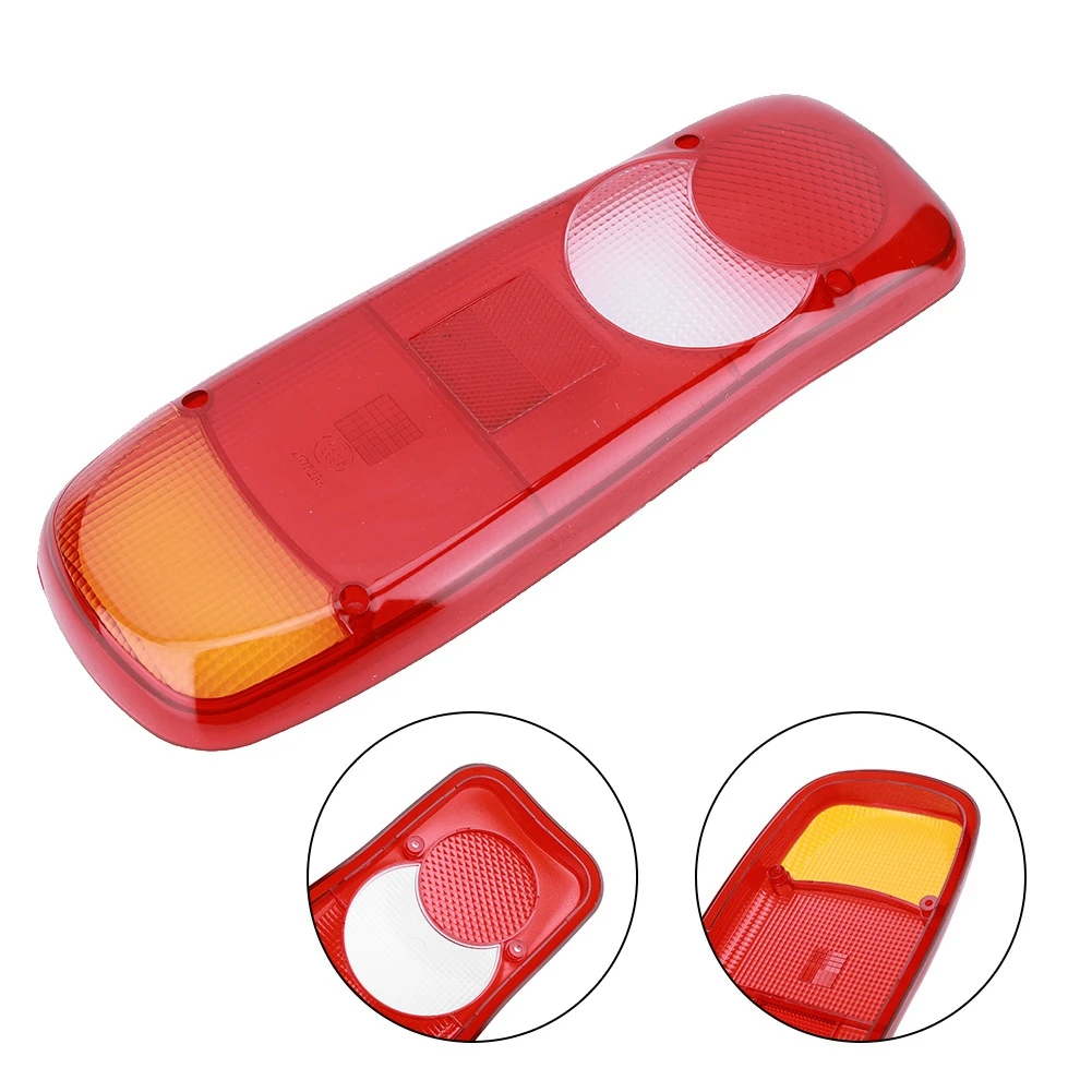 Red PC Material Truck Rear Light Cover Unbreakable Tail Light Cover Sturdy for DAF LF45 Nissan Cabstar Renault Midlum for LF55