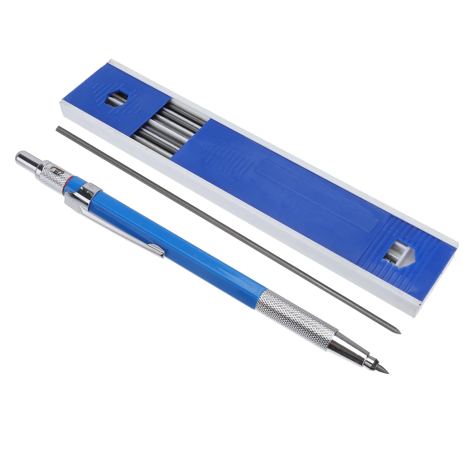 مجموعتان من أقلام الرصاص الهندسية مقاس 2.0 مم باللون الأزرق سهلة الاستخدام لصياغة قلم رسم احترافي للبناء