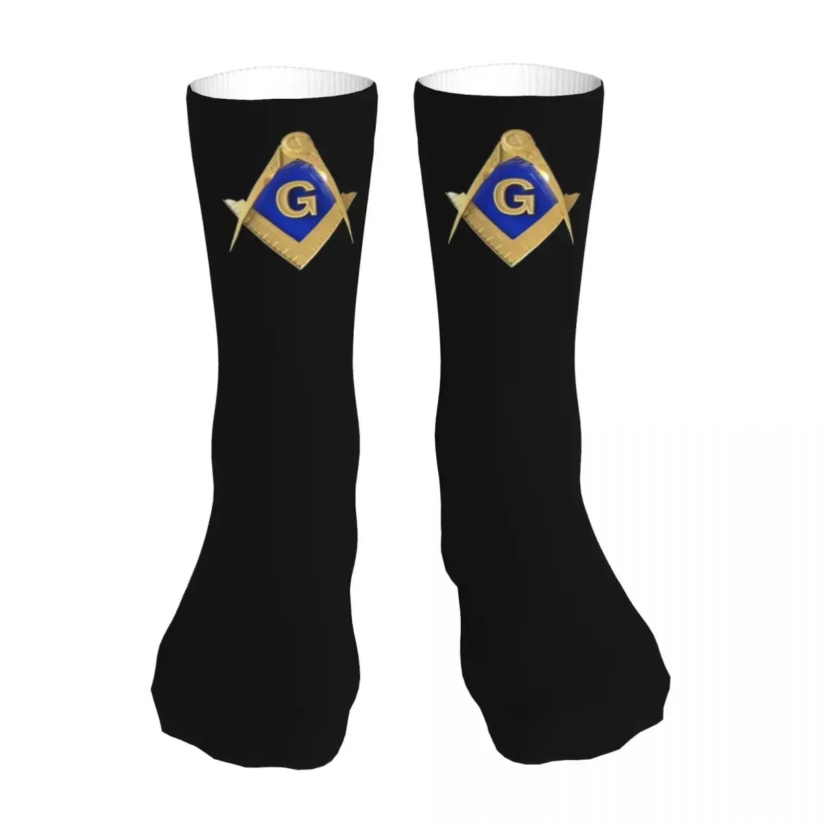 Female Sport Freemason Gold Square Masonic Socks Cotton New Mason Women Sock