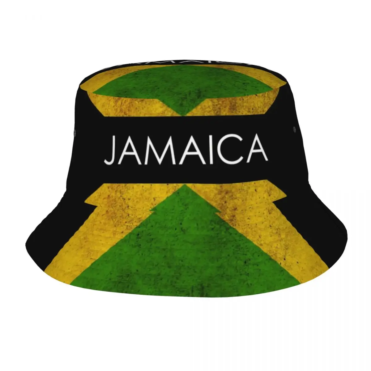 

Jamaica Flag Bucket Hat Bob Fisherman Cap Outdoor Travel Sun Visor Fashion Panama