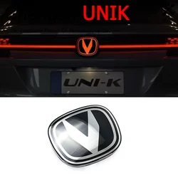 For Changan Unik Uni K 2021-2023 Car Front Rear Logo LED Light Original Decorative Illuminated Emblem Tuning Parts Accessories