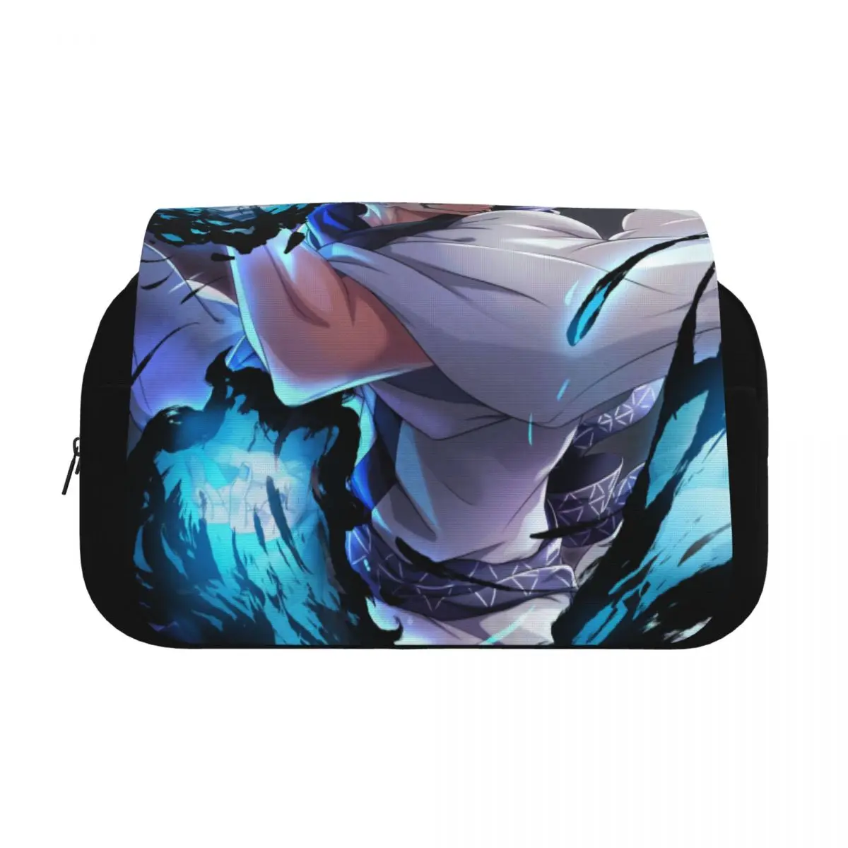 Double Clamshell Pen Case Jujutsus Kaisens Anime Pencilcases Pen for Student Bag Office Zipper Stationery