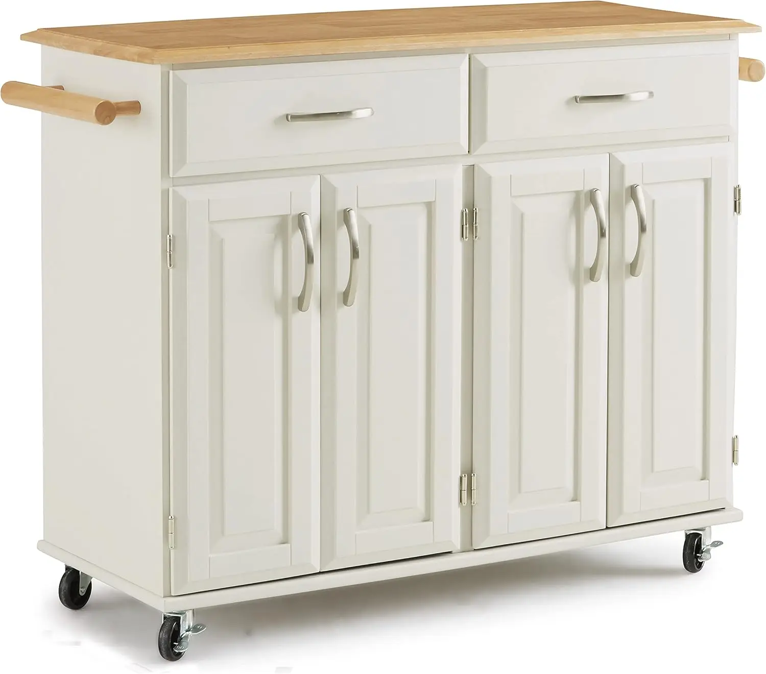 Dolly Madison White Kitchen Cart by Home Styles