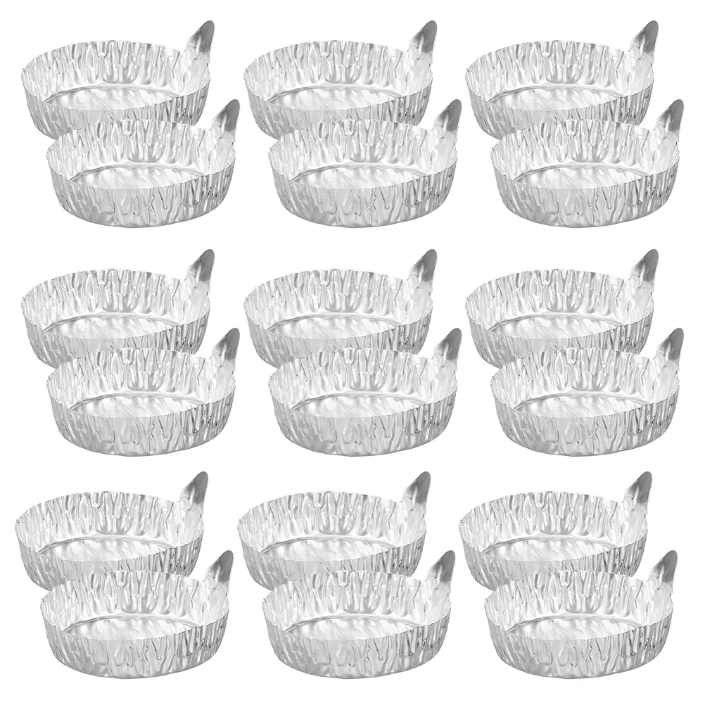 

20 Pcs Weighing Pan Aluminum Dish Silver Tray Foil Serving Platters Plates Storage
