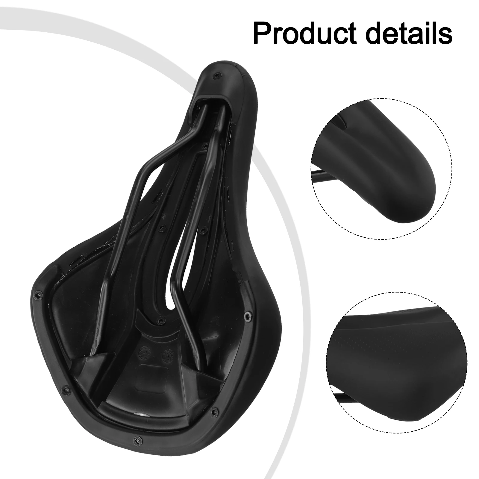 

Mountain Bike Saddle 157x243mm Shock-Absorbing Breathable Saddle Hollow Short-nose Cushion For MTB Bicycle Seat Accessories