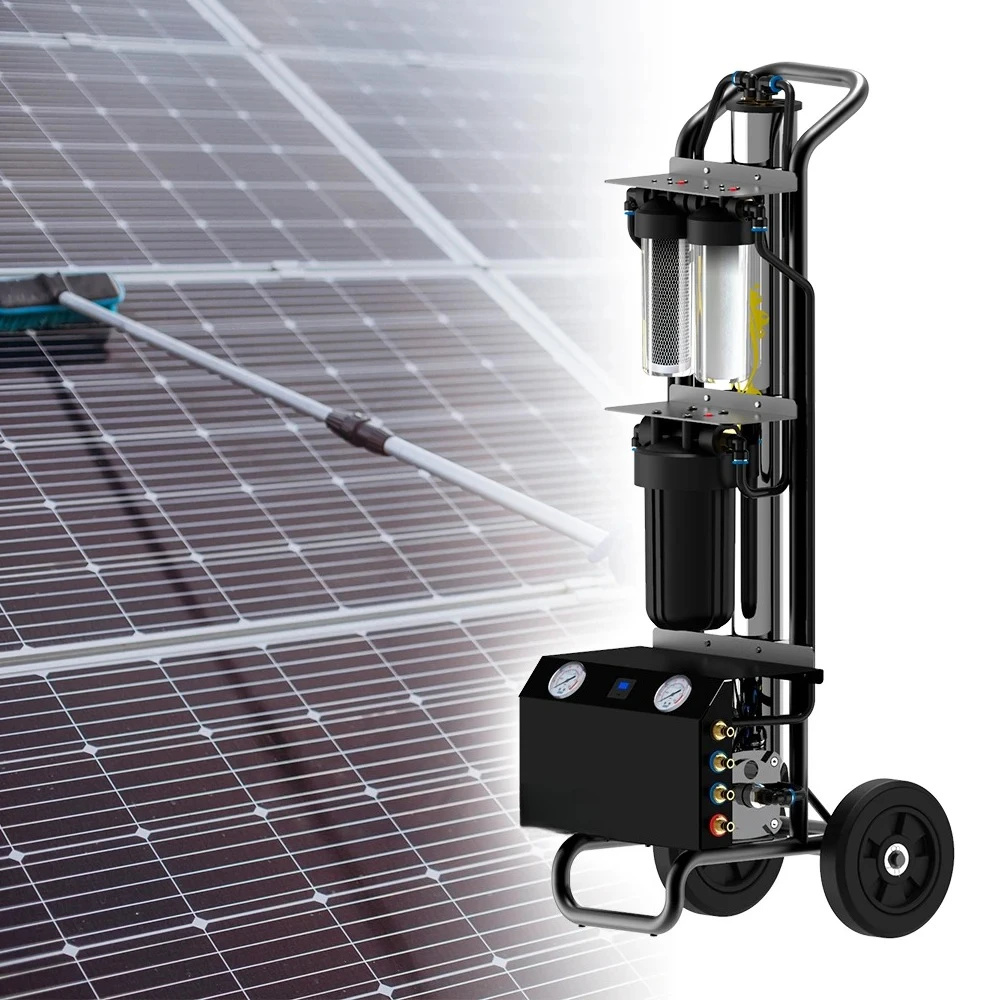Portable Cleaning DI System Solar Panels Window Washing Mobile Water Treatment Cart Desalination System for Boat Cleaning