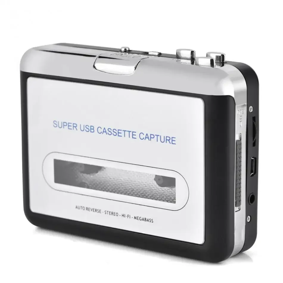 Cassette USB pour PC MP3 CD Switcher Converter, capture audio, lecteur de musique avec casque