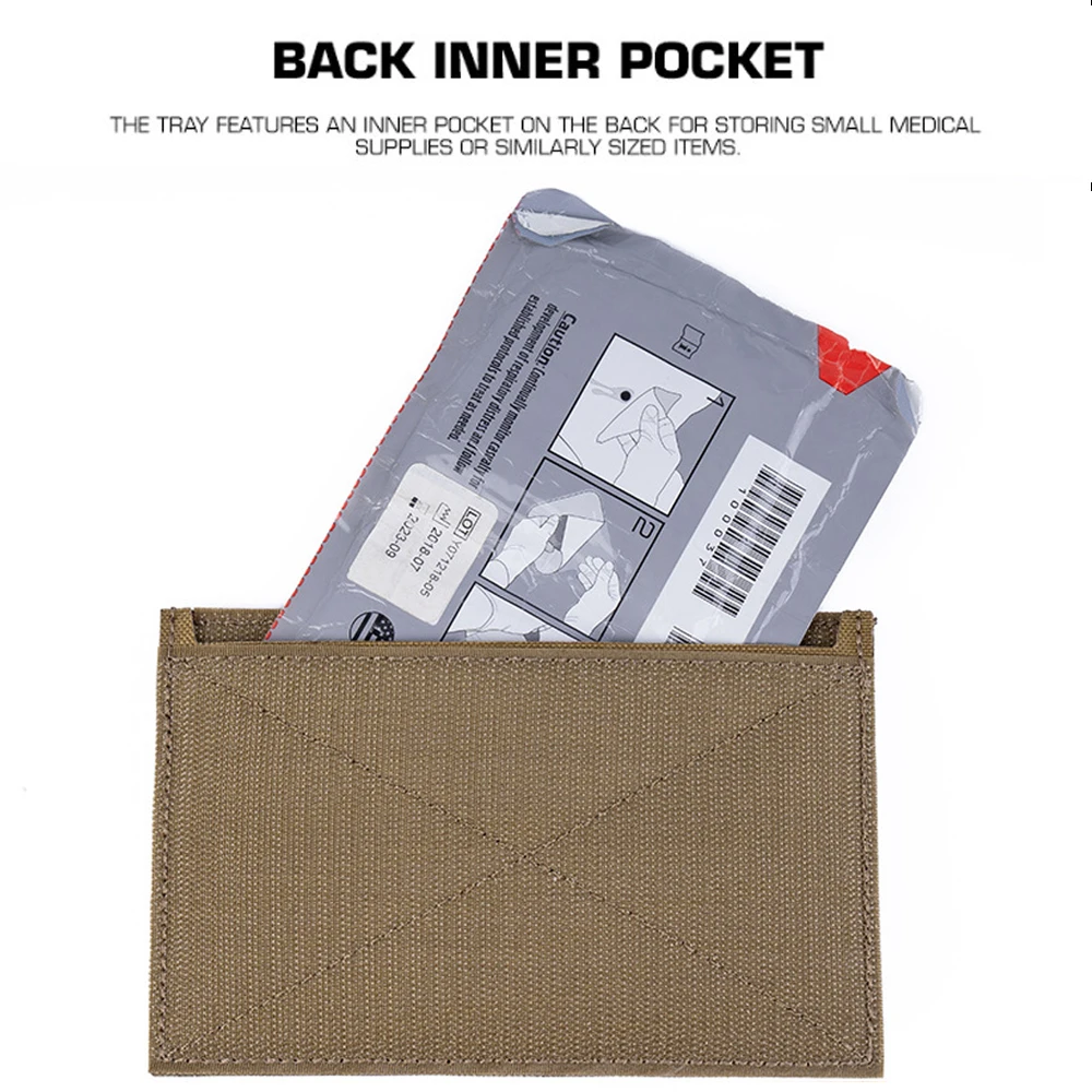 Tactische Multifunctionele Configureerbare Med Tray Insert Mk2 Magic Fastener Plaat voor Shotgun Mag/Zaklamp/Pen/Medical Tool Organiz