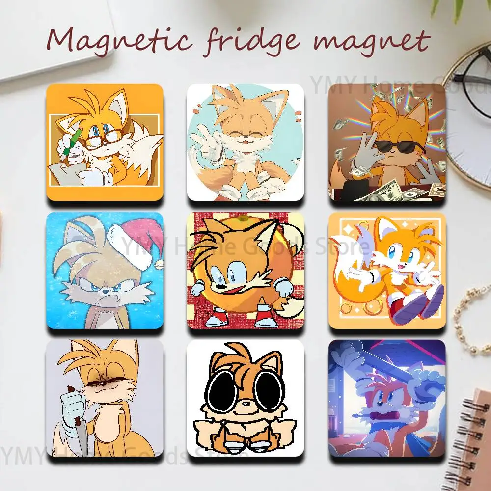 Genius Engineer Tails Cute New PVC Fridge Magnet for Cartoon Refrigerator Decor For Child Magnetic Toy