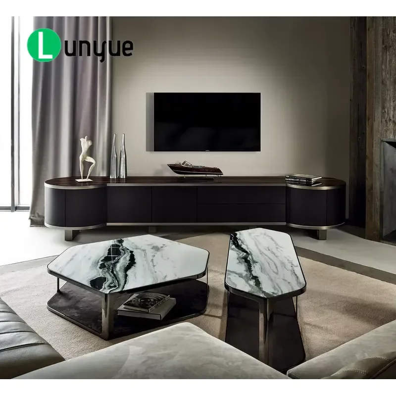 Nordic White Wooden Sideboard Luxury Buffet Cabinet with Drawers Modern Storage Credenza for Living Room Bedroom Home Decor