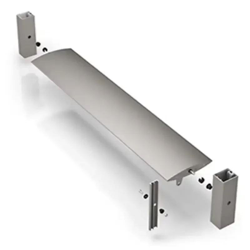 Aluminum Profiles Building Wall Facade Vertical Automatic Louver Exterior Aluminum Blade Shutters Aluminum Louver System