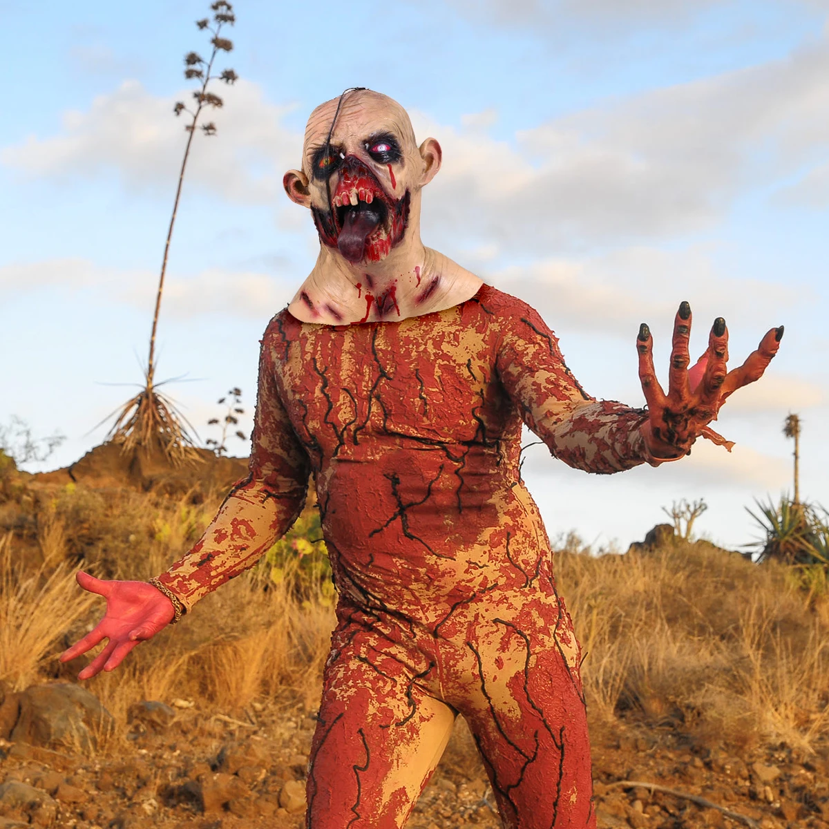 

Mask Halloween Demon Horror Ghost-like Emulsion for Costume Party Full Cover