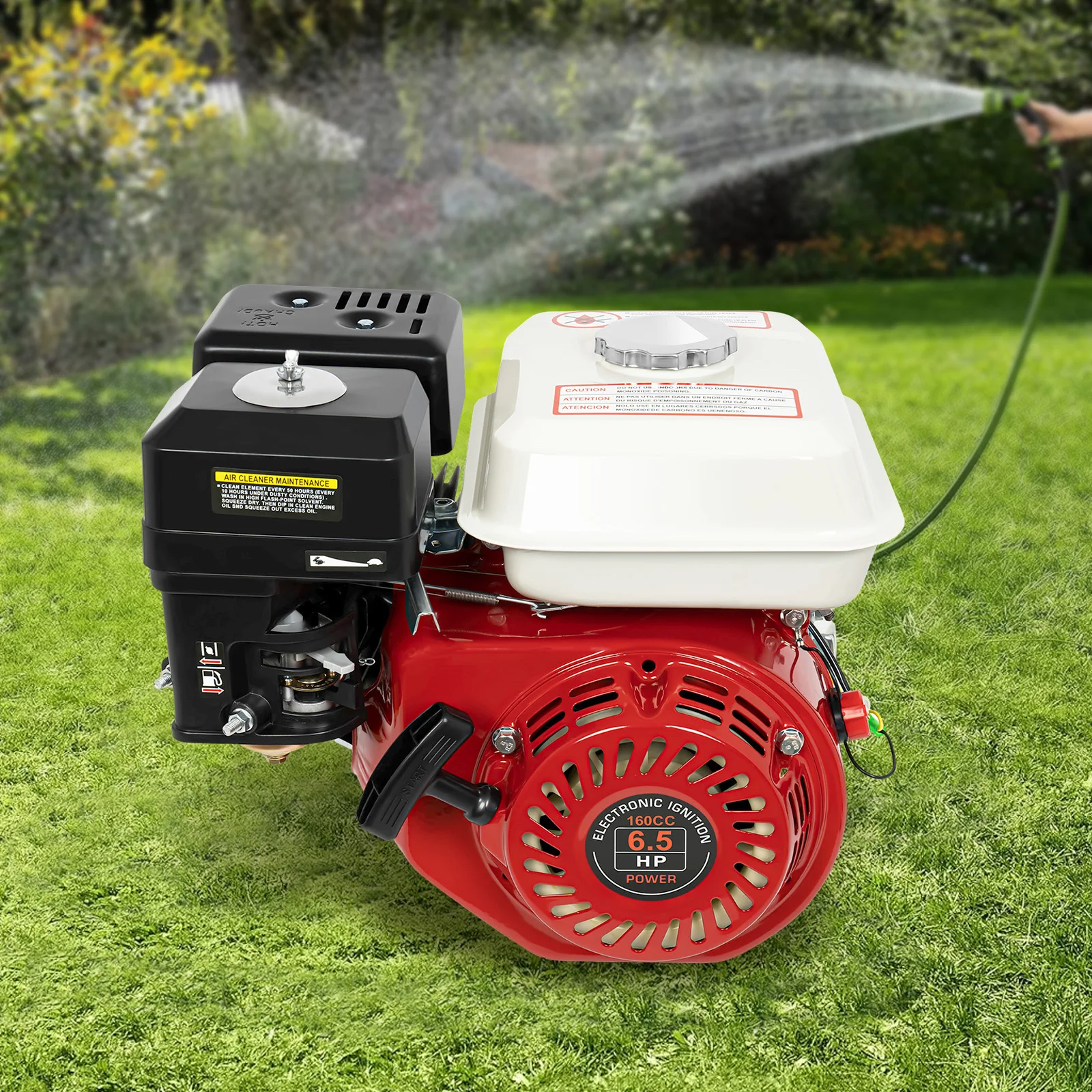 

Бензиновый двигатель GX160 200/212 куб. см с ручным запуском, 4-тактный, одноцилиндровый, с воздушным охлаждением, с воздушным фильтром, 3600 об/мин