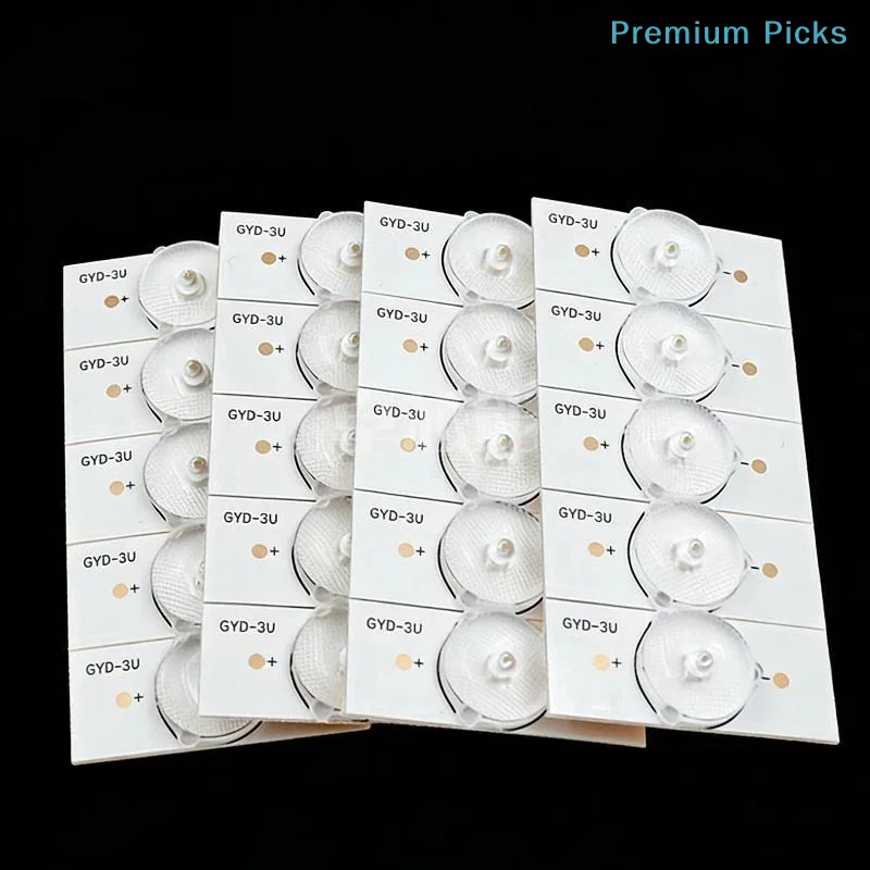 portable10PCS 3V SMD LED Lamp Beads with Optical Lens Filter High Brightness for DIY Electronic Projects Circuit Repair