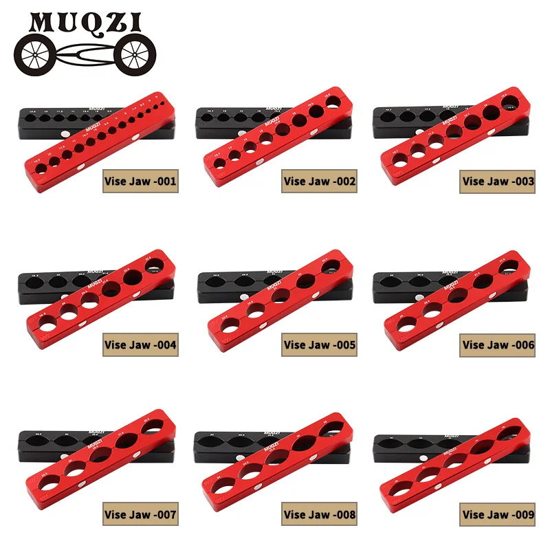 

MUQZI Magnetic Vise Jaw Inserts 5–45mm Bike Fork Hub Pedal Bottom Bracket Table Bench Vise Protective Clamp