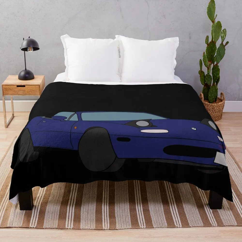 

Mazda Miata mx5 1990 blue Throw Blanket Flannels Hair Travel Blankets