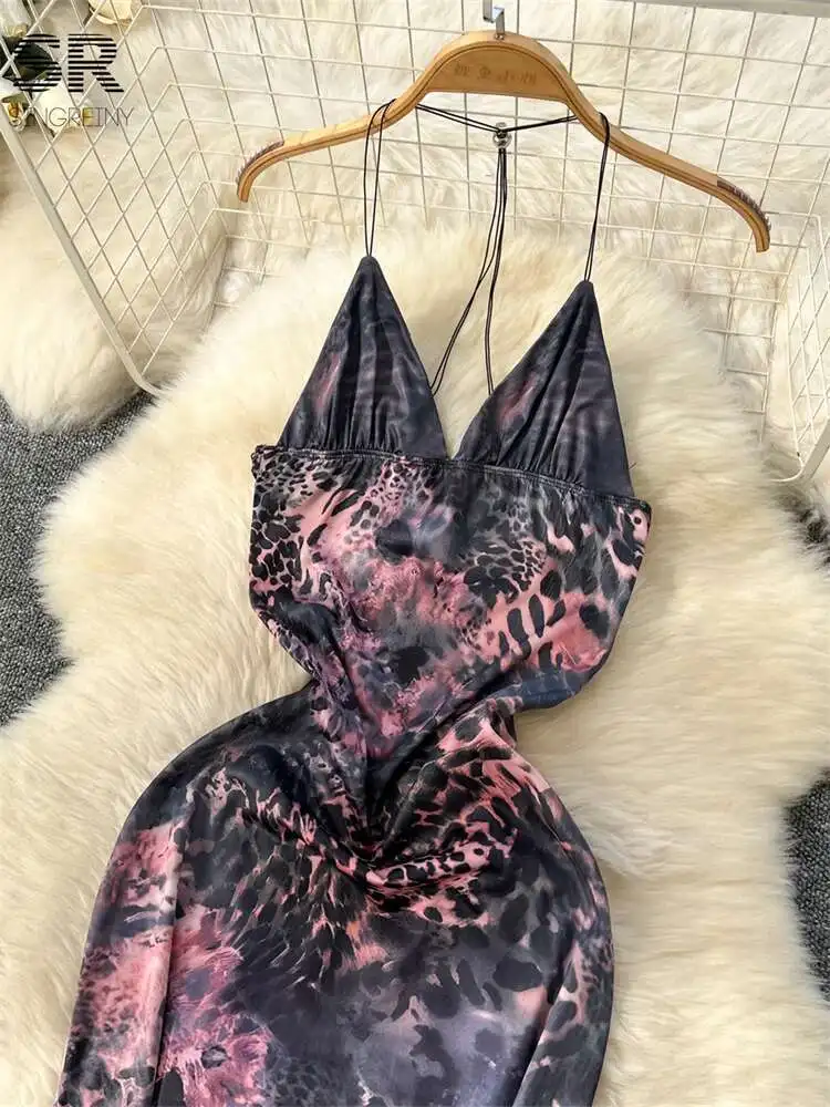 BabYoung الصيف طباعة فساتين عارية الذراعين النساء أكمام الرسن Bodycon فراشة الدانتيل يصل تصميم Hotsweet مثير عطلة فستان الشمس