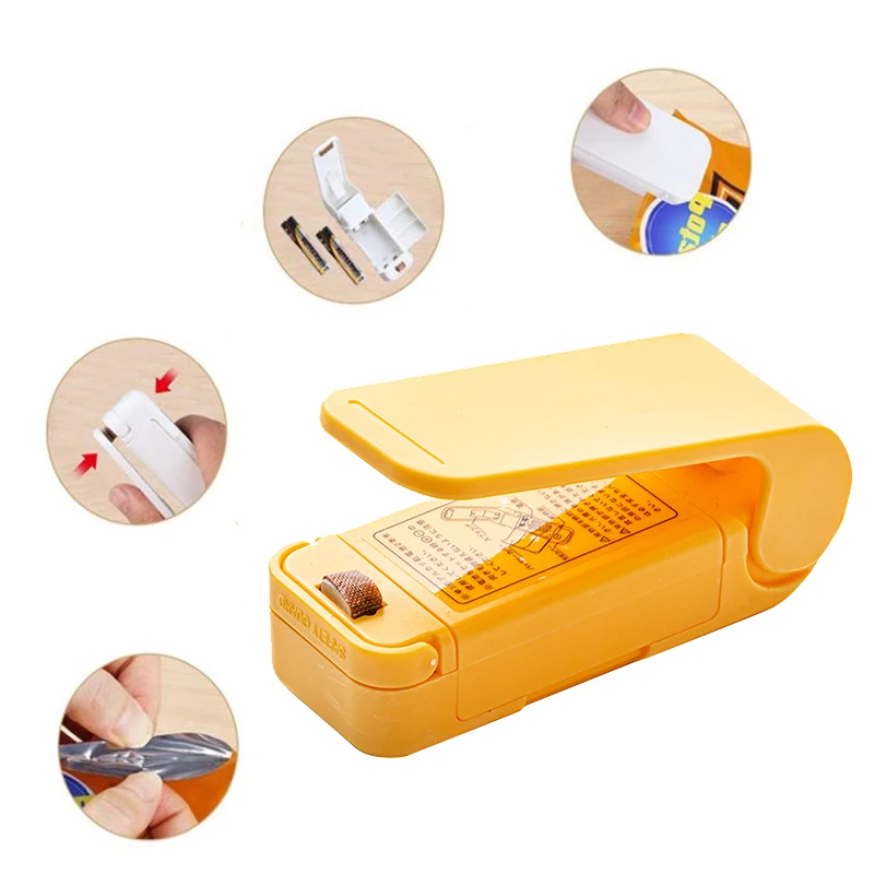 Mini Heat Bag Sealing Plastic Thermal Convenient Portable Household Handy Close Food Vacuum Kitchen Gadgets Preservation Sticker