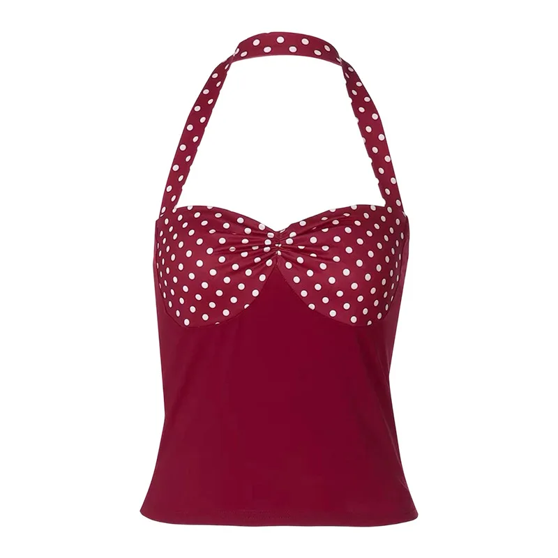 Gutashye Women Halter Yoga Top Padded Sports Vest Pure Desire Slim Bright Skin Workout Shirt For Gym Running Daily Fitness Wear