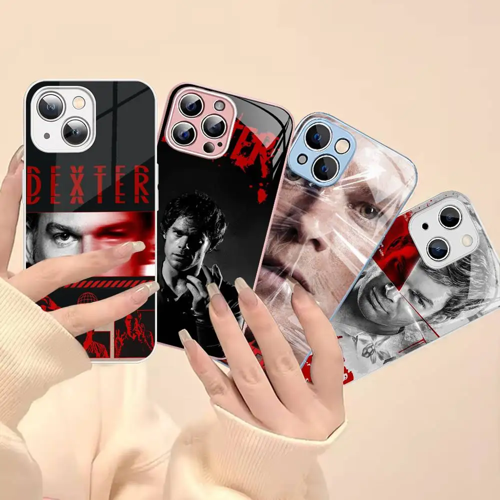 

DEXTER Popular Movie For IPhone 14 13 12 Mini 11 Pro XS Max X XR 14 Plus Tempered Glass Cover