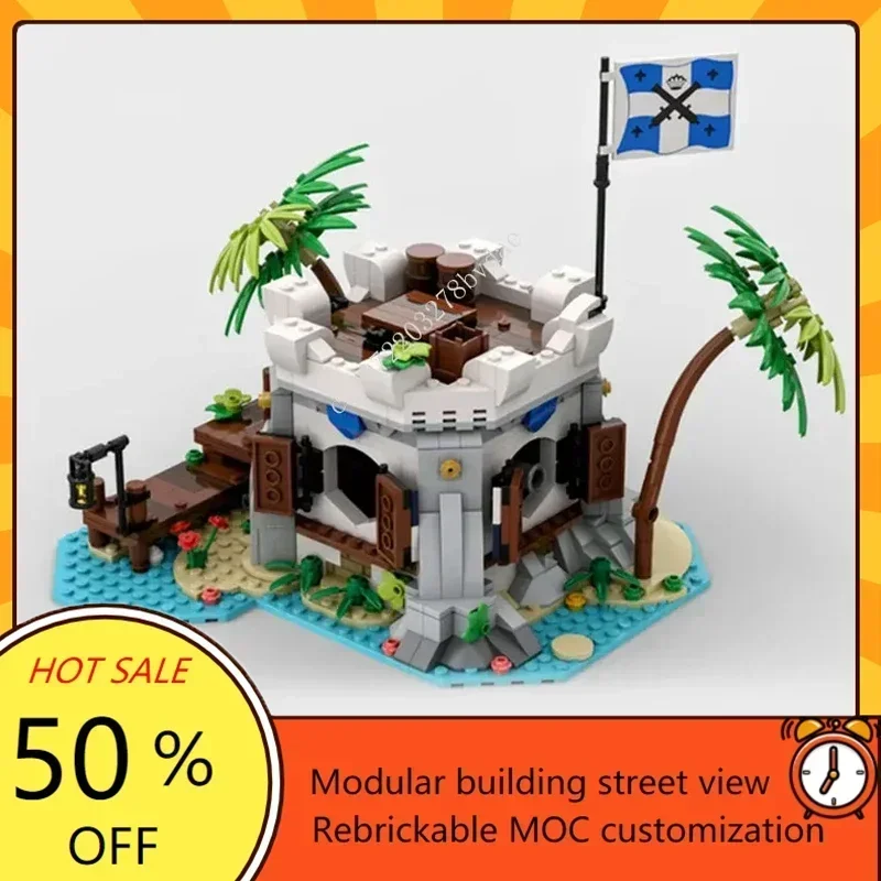 841 pçs diy série militar canhão imperial enseada quebra-cabeças técnicos moc brinquedo de construção para crianças aniversário presente natal