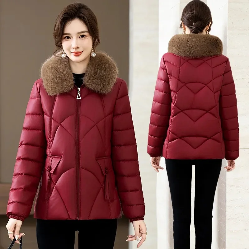 Hiver 2025 nouvelle doudoune femmes Parkas mode haute qualité chaud coton rembourré manteau dames pardessus court survêtements hauts