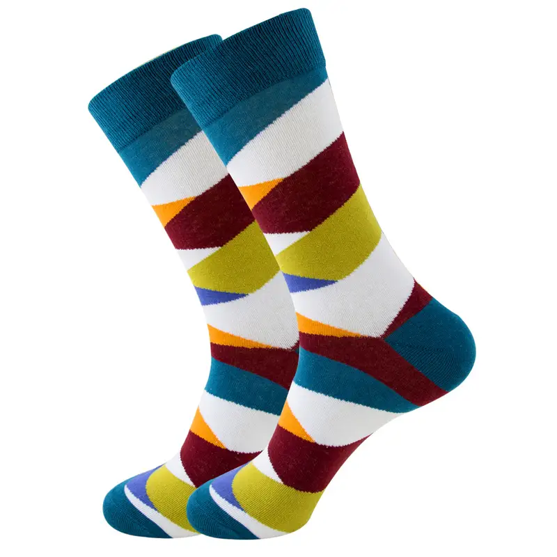 1 Pair New Happy Mens Socks Women Novelty Cartoon Sock Combed Cotton Funny Men's Big Size Crew Hip Hop Thick Long Socks - Image 30