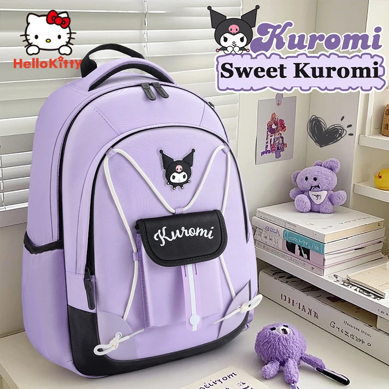 Minso Kuromi Primaire Élève Grade1-4 Sac À Dos Bol Dessin Animé Cartable Écolière Sac D'école Élève Livre Sacs Enfants Fille Cadeau