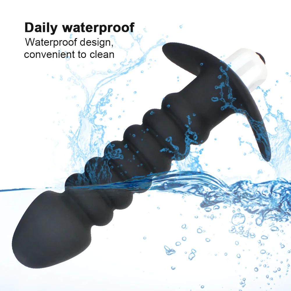 ลูกปัด Anal Plug Vibrator Anal Plug ของเล่น Strapon Dildo ชาย Prostate Massager ซิลิโคน Anal Sex ของเล่นสําหรับเกย์/คู่ชาย