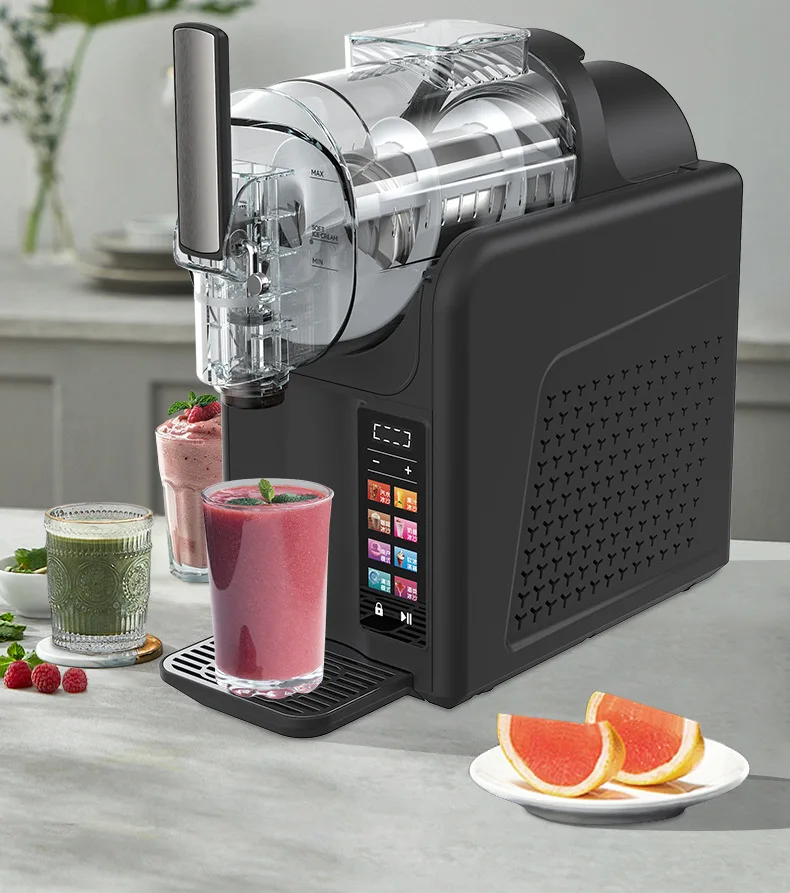 Automatic Small Ice Cream Maker Machine for Commercial Use Slushie Frozen Beverage Dispenser with Large Capacity