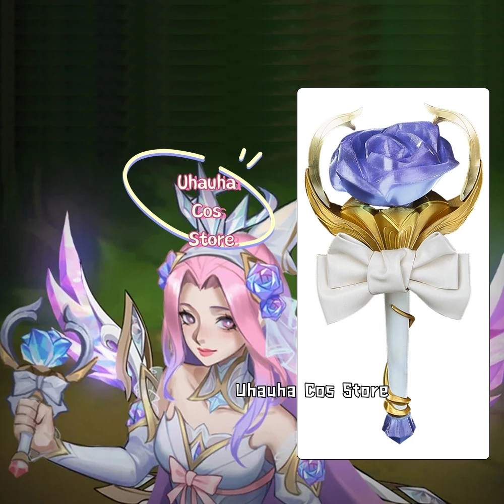 Game LOL Seraphine Seraphine Cosplay Microphone Prop Handmade PVC Material Perfect Copy 28.5CM Seraphine Role-playing Prop
