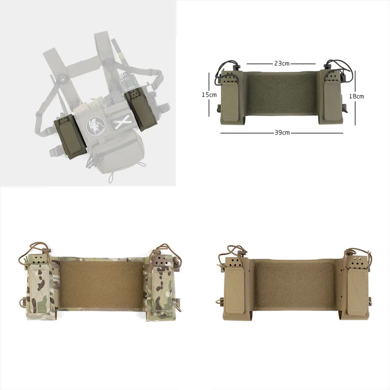 

Outdoor Tactical Vest Chest Hanging Extend Kit Set Thing 1 MK3 MK4 D3CRM Chest rig Upgrade Accessories