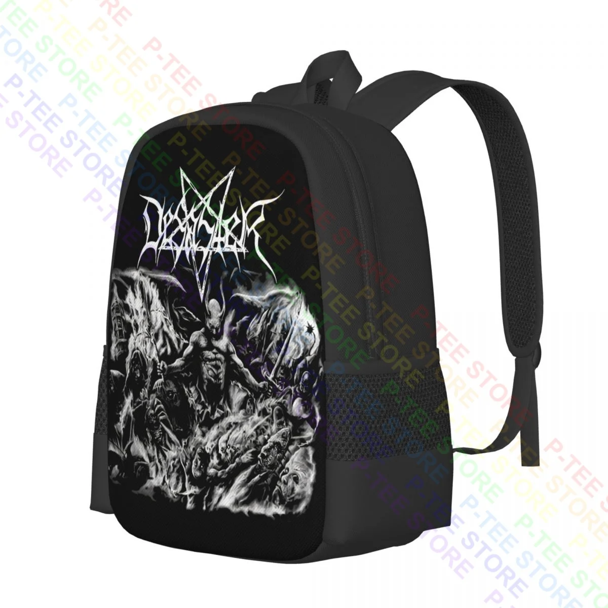 Desaster 666 Satans Soldiers Syndicate Destroyer Cruel Force NifelheimBackpack Large Capacity Bookbag Shopping Bag