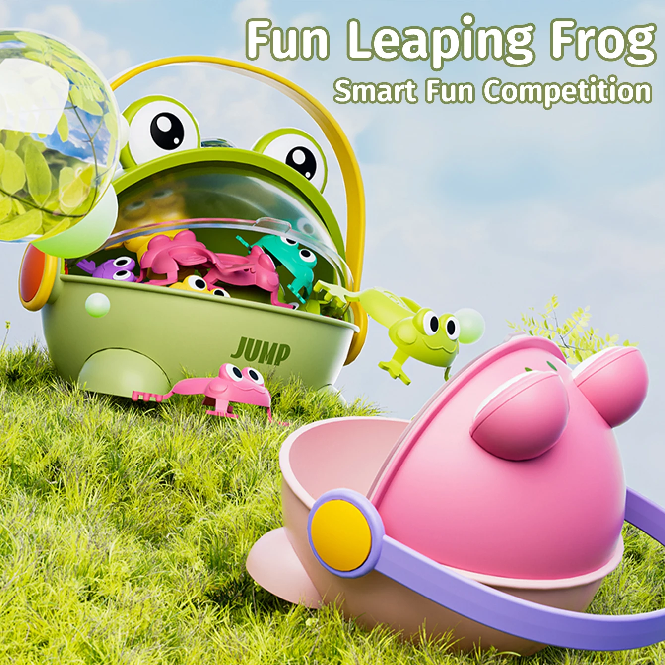 

Детская развивающая игрушка-лягушка, которая прыгает, зеленая лягушка-жаба, игрушка для родителей и детей, интерактивная игра