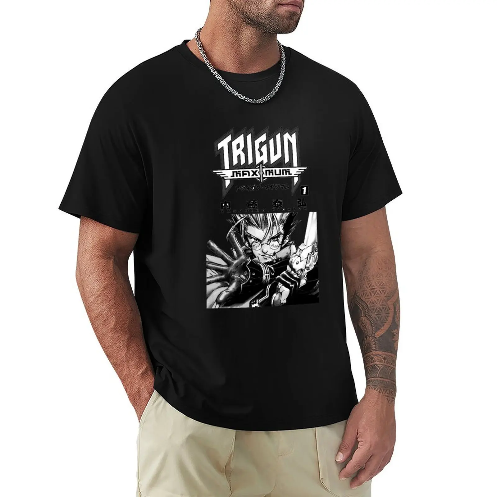 Gun fighter maximum black and white cover T-Shirt men t shirt cotton 100% T-Shirt